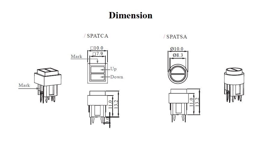 Shanpu Product-SHANPU SPA LED light tactile switch for media control panels-SHANPU